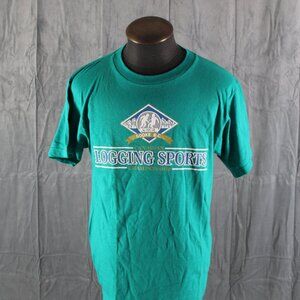 Vintage Graphic T-shirt - Logging Sports Sooke Days BC - Men's Medium